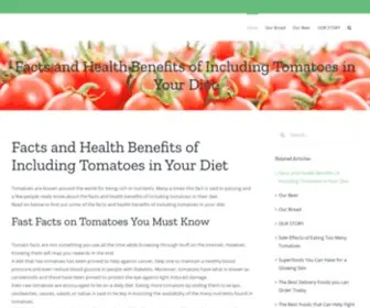 Primeissimple.com(Facts and Health Benefits of Including Tomatoes in Your Diet) Screenshot