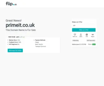 Primeit.co.uk(Own this great domain name. Buy with confidence) Screenshot