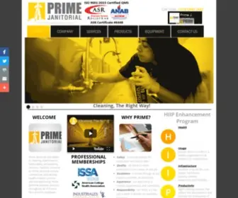 Primejanitorial.com(Prime Janitorial) Screenshot