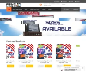 Primeledusa.com(Prime LED USA) Screenshot