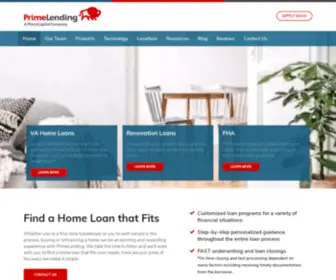 Primelendingtwincities.com(VA Home Loans) Screenshot