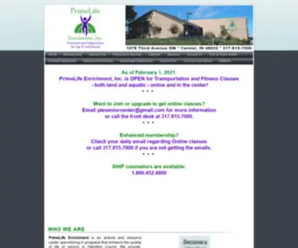 Primelifeenrichment.org(Senior Center for Hamilton County) Screenshot