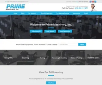 Primemach.com(Prime Machinery) Screenshot