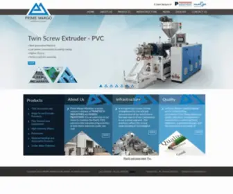 Primemargo.com(PVC Pipe Extrusion Machine) Screenshot