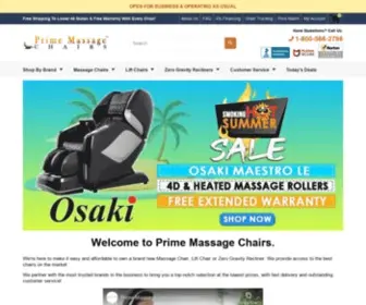 Primemassagechairs.com(Prime Massage Chairs) Screenshot