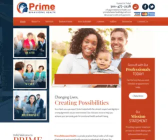 Primemdhealth.com(Prime Behavioral Health) Screenshot