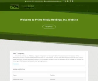 Primemediaholdingsinc.com(Prime Media Holdings Inc) Screenshot