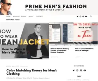 Primemensfashion.com(Prime Men's Fashion) Screenshot