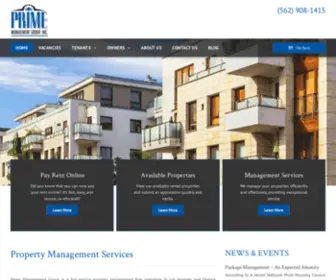 PrimemGnt.com(Prime Management Group) Screenshot