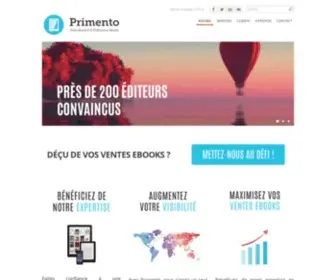 Primento.com(Distributeur et diffuseur ebook indépendant) Screenshot