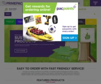 Primepac.co.nz(Manufacturer & Distributors of Packaging & Industrial Supplies) Screenshot