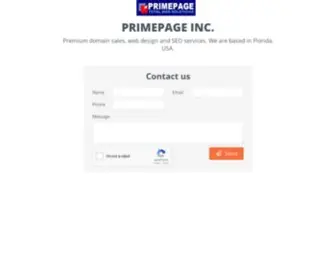 Primepage.com(PRIMEPAGE INC) Screenshot