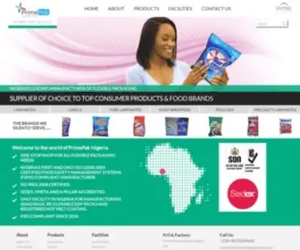 Primepakindustries.com(Nigeria's Leading Solution provider to the Flexible packaging industry) Screenshot