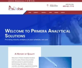 Primera-Corp.com(Primera Analytical Solutions) Screenshot