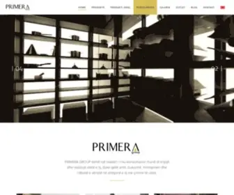 Primeragroup.al(Primera group) Screenshot