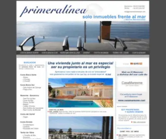 Primeralineademar.com(Venta de casas y apartamentos en Primera Linea de Mar) Screenshot