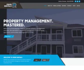 Primerentalshelena.com(Property Management in Helena) Screenshot