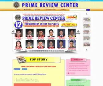 Primereviewcenter.com(Philippines Top Mechanical Engineering Review Center) Screenshot