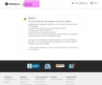 Primericasecure.com(Primericasecure) Screenshot