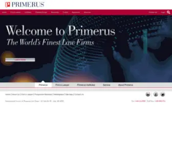 Primerus.com(Top Lawyers) Screenshot