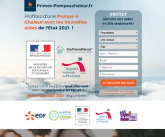 Primes-Pompeachaleur.fr(Partenaire) Screenshot