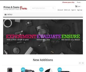 Primesandzooms.com(Cameras on Rent) Screenshot