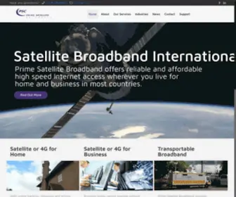 Primesatellitebroadband.com(Prime Satellite Broadband) Screenshot