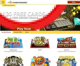 Primescratchcards.com Screenshot