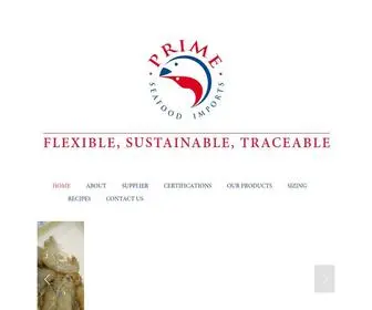 Primesfd.com(Prime Seafood Imports) Screenshot