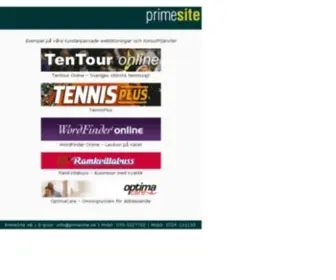 Primesite.se(Tennis, Lexikon och ordb) Screenshot