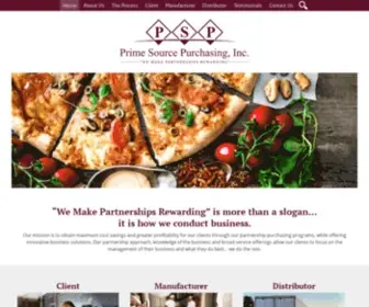 Primesourcepurchasing.com(Our mission) Screenshot