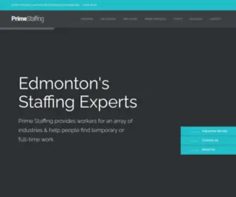 Primestaffing.ca(Employment Agency in Edmonton) Screenshot