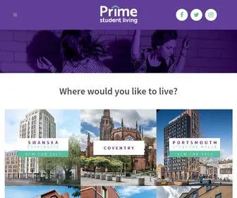 Primestudentliving.com(Prime Student Living) Screenshot