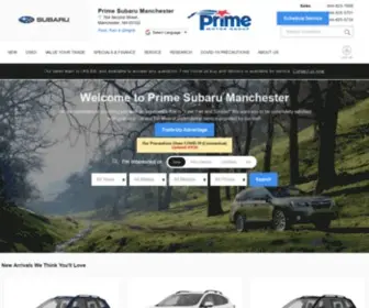 Primesubarumanchester.com Screenshot