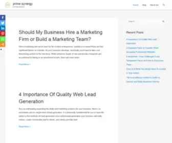 Primesynergyglobal.com(Providing solutions) Screenshot