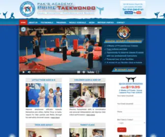 Primetaekwondo.com(Primetaekwondo) Screenshot