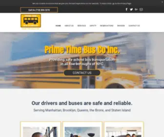 Primetimebusco.com(Prime Time Bus Co Inc) Screenshot