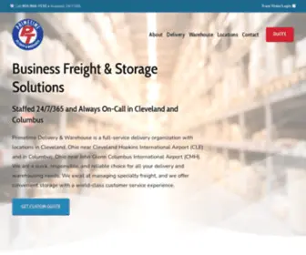 Primetimedelivery.com(Primetime Delivery & Warehouse) Screenshot