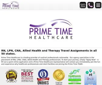 Primetimehealthcare.com(Leader in Travel Nursing Jobs) Screenshot