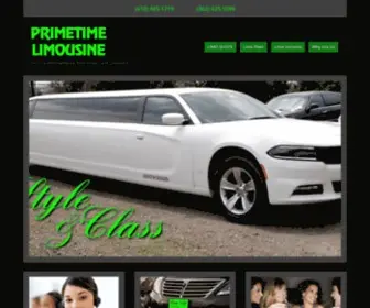 Primetimelimos.com(PrimeTime Limousine) Screenshot