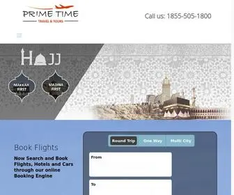 Primetimetravelnyc.com(Umrah Packages 2019) Screenshot