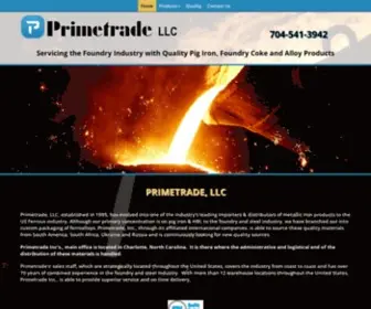 Primetradeusa.com(LLC Servicing the Foundry Industry with Pig Iron) Screenshot