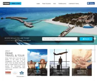 Primetravel.com.sg(Meeting And Incentive Travel) Screenshot