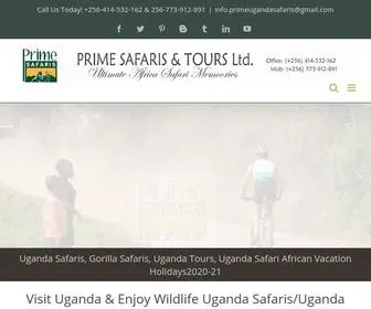Primeugandasafaris.com(Uganda Safaris) Screenshot