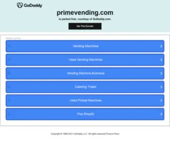 Primevending.com(Vending Machines) Screenshot