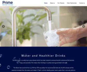 Primewaterionizer.com(Water Supplier) Screenshot