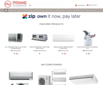 Primewholesale.com.au(Air Conditioners) Screenshot