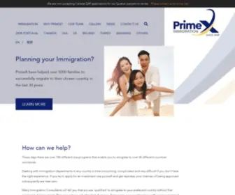 Primeximm.com(PrimeX Immigration Consultants & Lawyers in Hong Kong) Screenshot