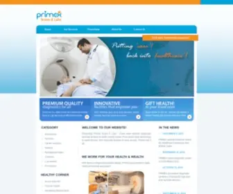 Primexscansandlabs.com(Primex Scans and Labs) Screenshot