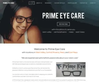 Primeyecare.com(Prime Eye Care) Screenshot